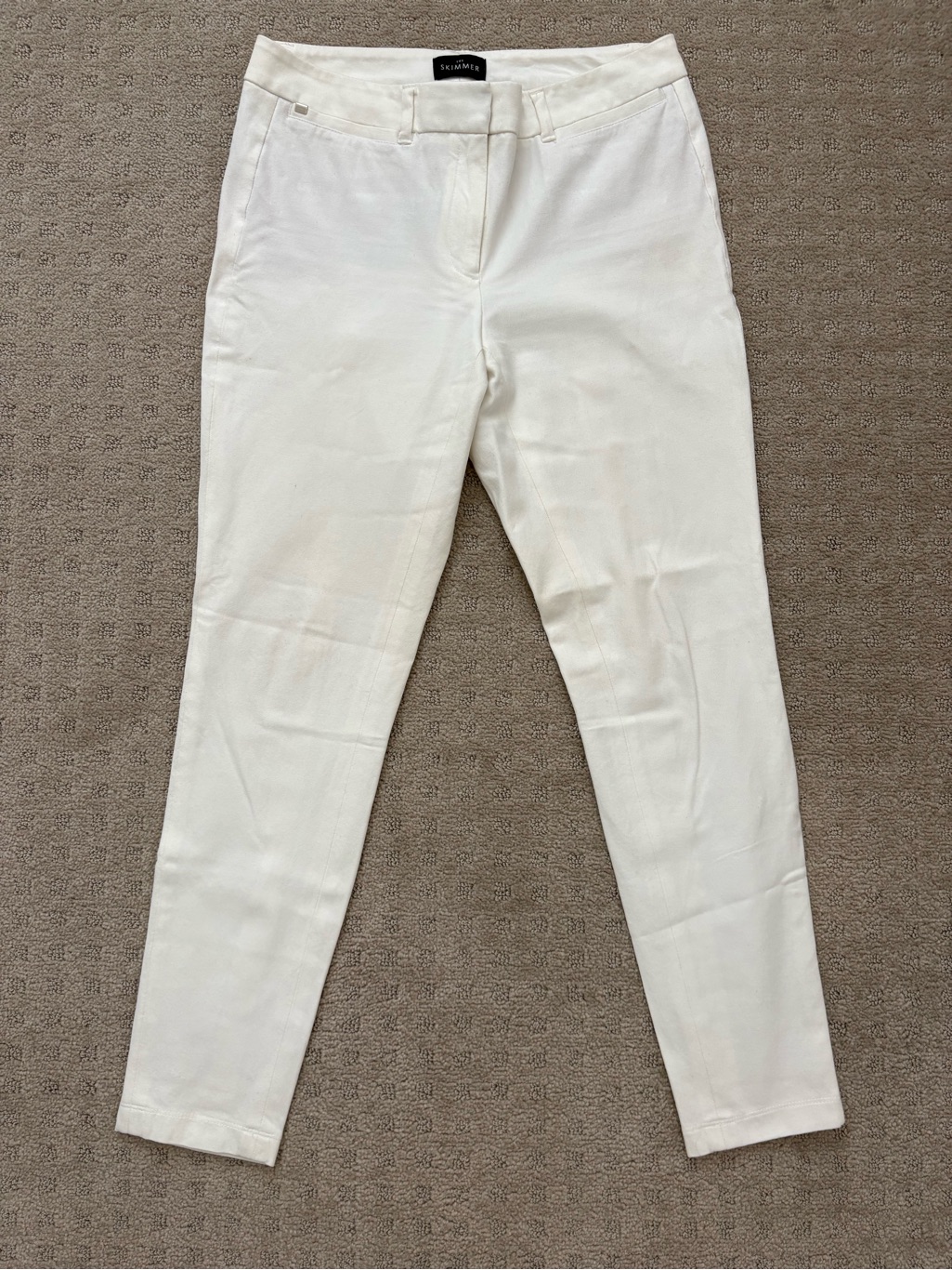 White Slim White Pants